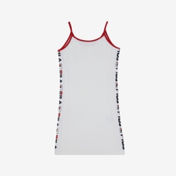 Fila Logo Series Sleeveless - Naisten Mekot - Valkoinen | FI-61857